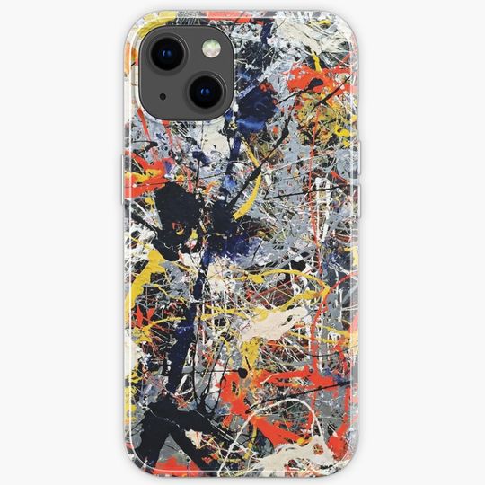 Discover Jackson Pollack - Blue Poles iPhone Case