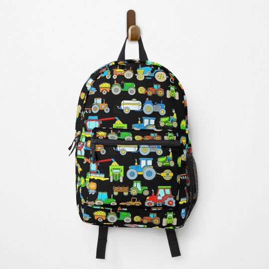 Discover Tractors farm vehicles Backpack