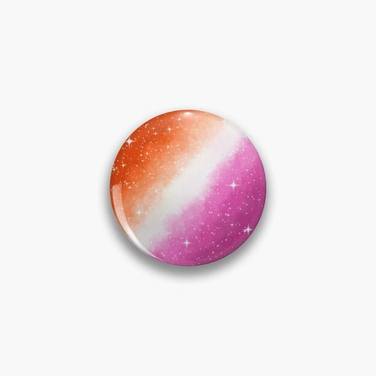 Discover Lesbian Pride Flag Galaxy Pin Pin