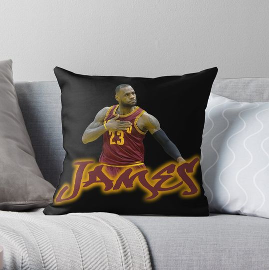 Discover Lebron James Unofficial Throw Pillow