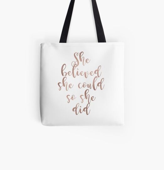 Discover She Believed She Could Rose Gold Bag