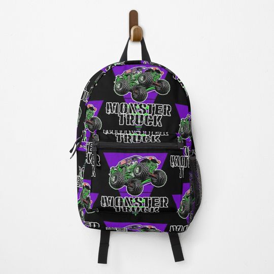 Discover Monster Truck  Grave Digger Vintage Art Backpack