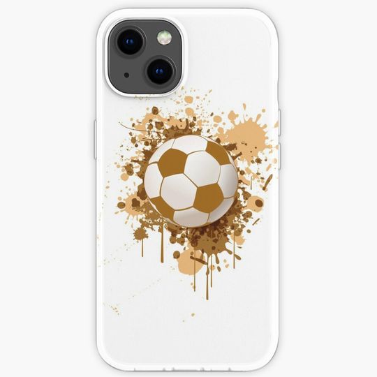 Discover Soccer ball art iPhone Case