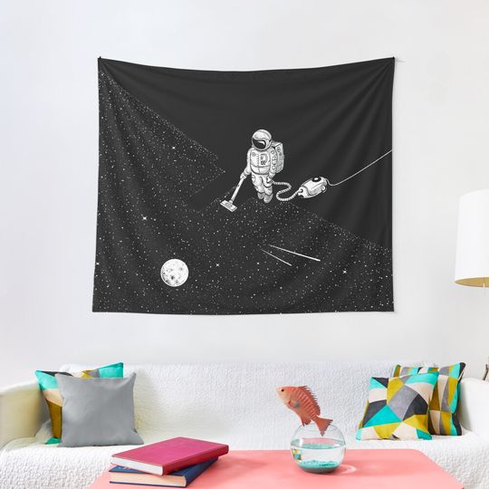 Discover Space Cleaner Tapestry