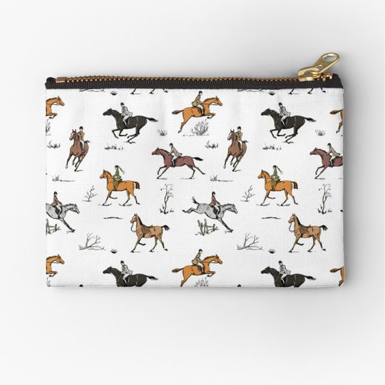 Discover Equestrian Pattern Lover Zipper Pouch