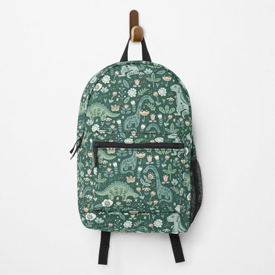 Discover Folk Floral Dinosaur Backpack