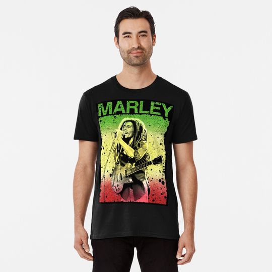 Discover Bob Marley art Premium T-Shirt