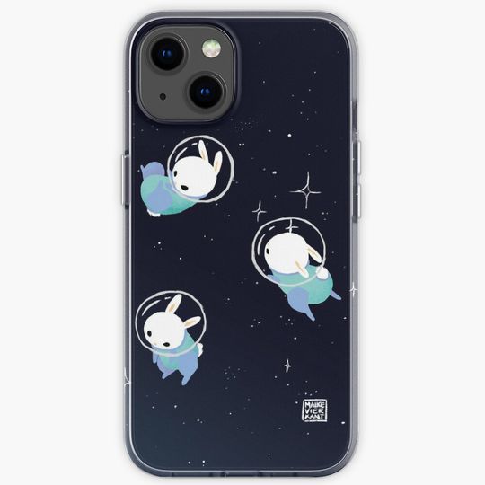 Discover Space Bunnies iPhone Case