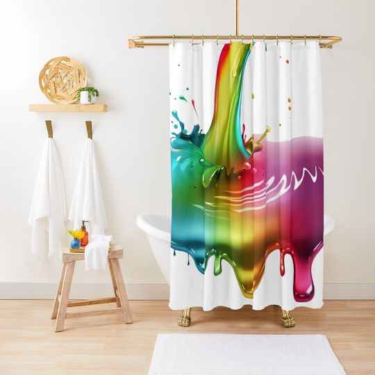 Discover A Splash Of Colour Shower Curtain