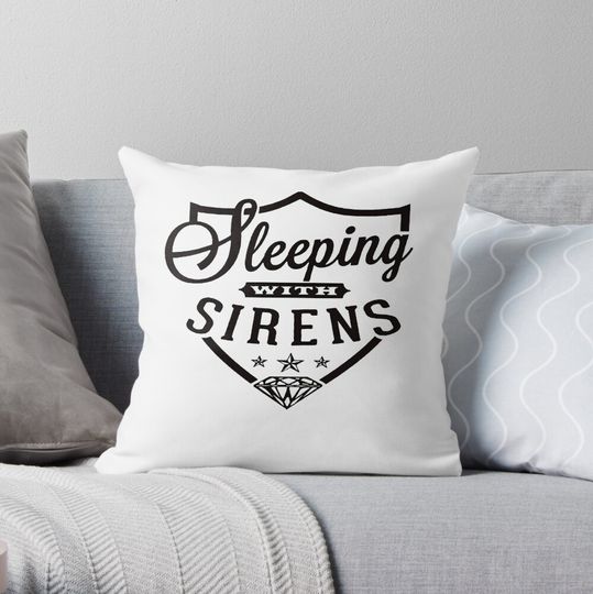 Discover Sleeping With Sirens Throw Pillow