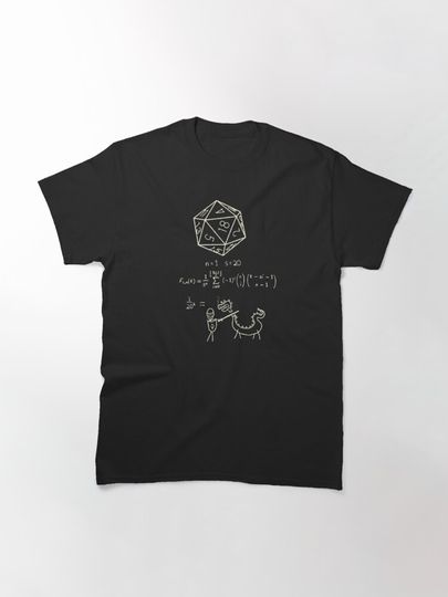Discover The science of 20 sided dice T-Shirt