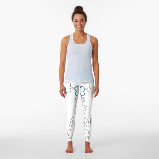 Discover all i need is love and yoga and a dog Leggings