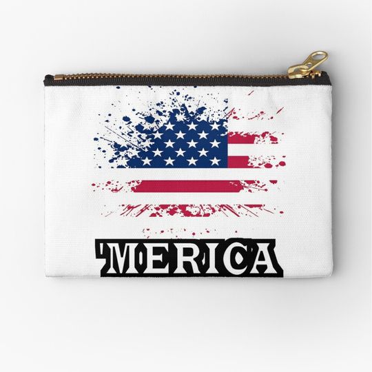 Discover Happy 4th of july gift Zipper Pouch