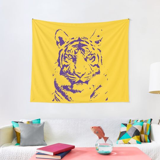Discover Royal Tiger Gameday Dress Bayou Bengal Purple Tapestry