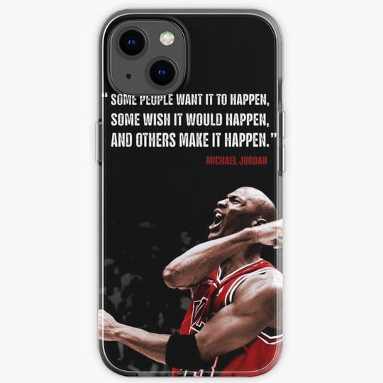 Discover Make it Happen - Michael Jordan iPhone Case
