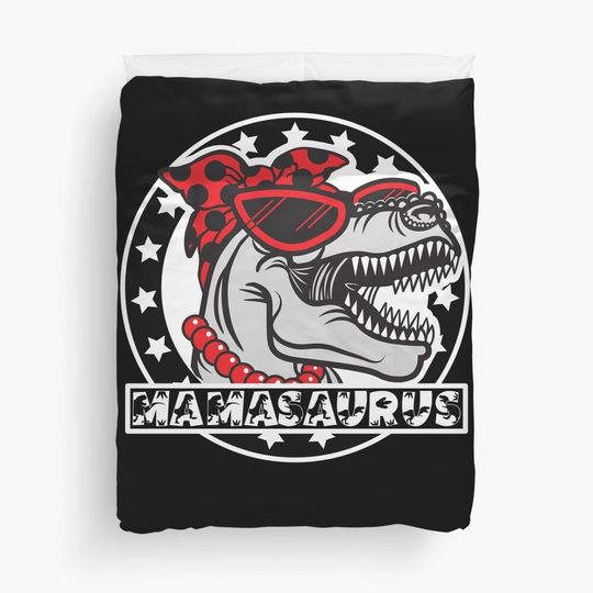 Discover Mamasaurus Duvet Cover