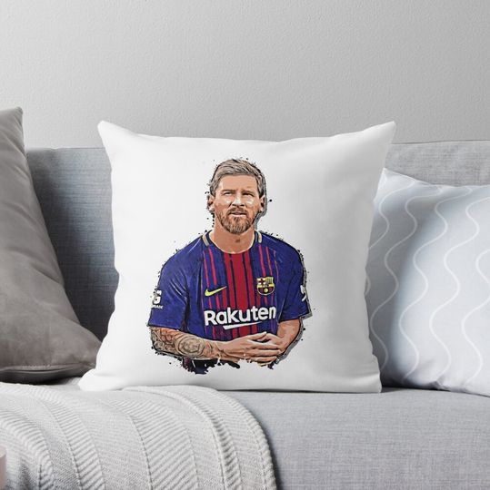 Discover Vector Lionel Throw Pillow