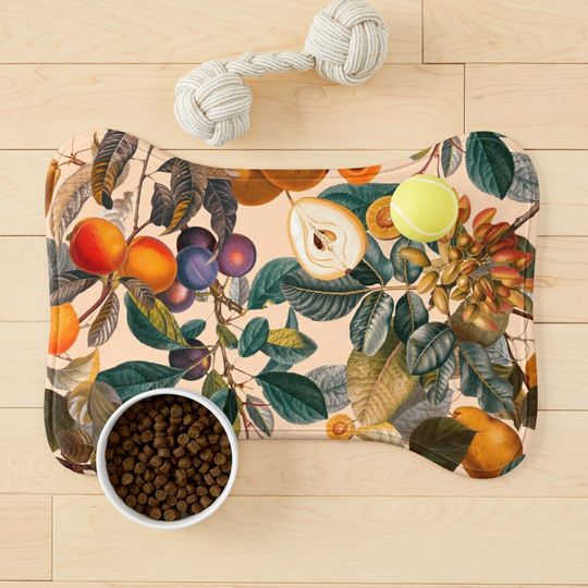 Discover Fruit Vintage  - Pet bowl mat