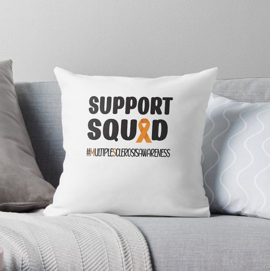 Discover Multiple Sclerosis Awareness MS Warrior MS Day Throw Pillow