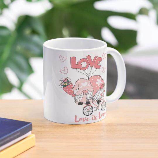 Discover Valentine gnome-Coming with Love Garden Gnome - Santas Elves - Winter Holiday Gift Coffee Mug