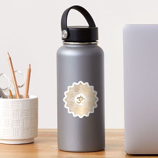 Discover Golden Mandala Sticker