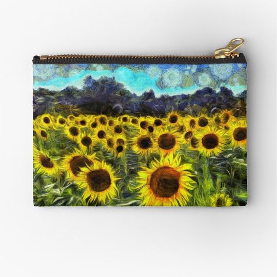 Discover Summer Sunflowers Van Gogh Makeup Bags