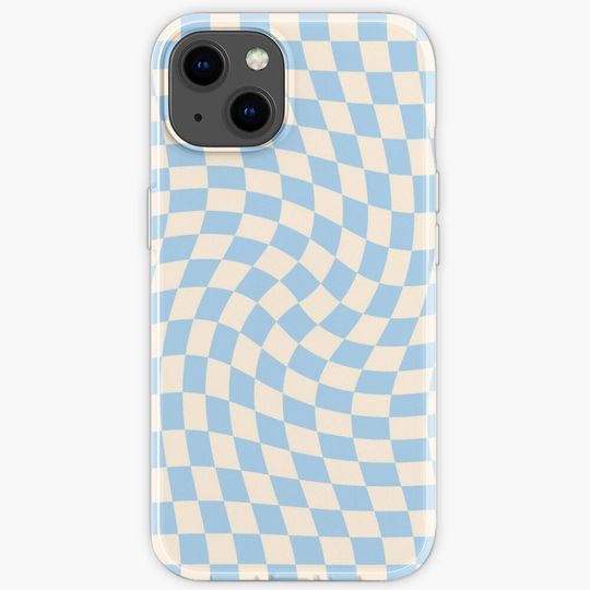 Discover Check II - Baby Blue Twist iPhone Case