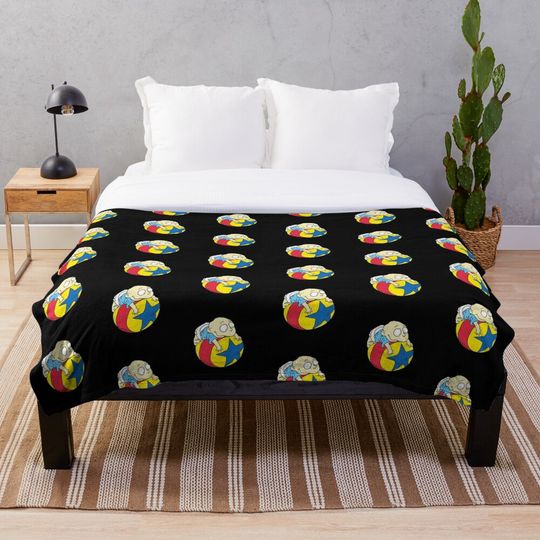 Discover Rugrats and Ball Merchandise Throw Blanket
