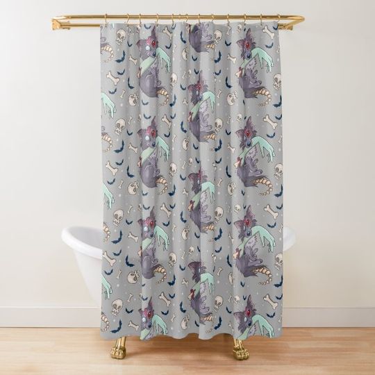 Discover Rufus zombie dog Shower Curtain