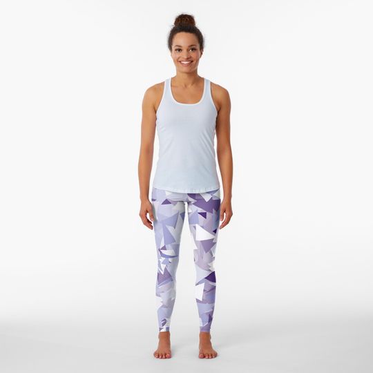 Discover Purple Ombre Triangles Leggings