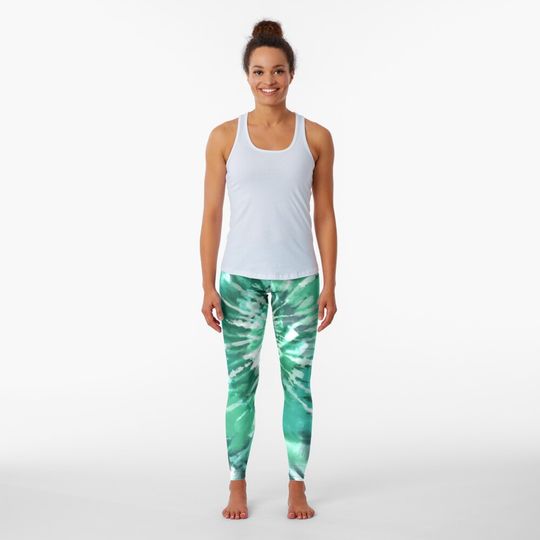 Discover Tie Dye Pattern-Catmint  Leggings