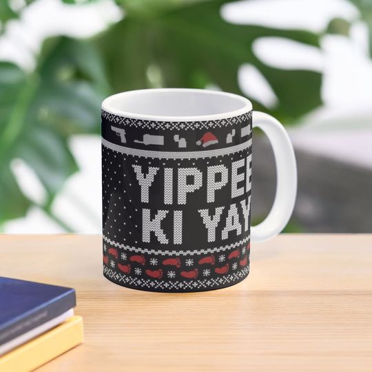 Discover Yippee Ki Yay Funny Christmas Movie Quotes Coffee Mug
