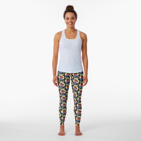 Discover Whats Up Beaches Leggings