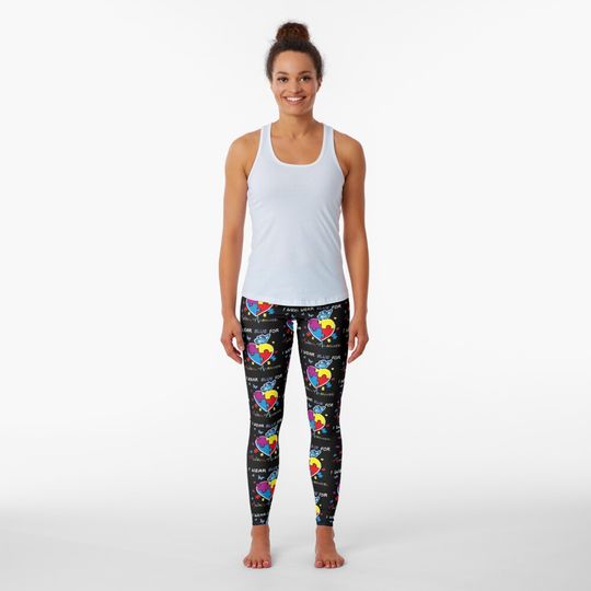 Discover I Wear Blue For My Brother Autism Awareness Leggings