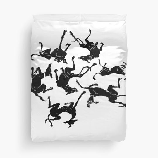 Discover Sleeping Greyhounds Duvet Cover