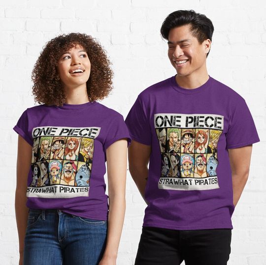 Discover One Piece Straw Hat Pirates Classic T-Shirt