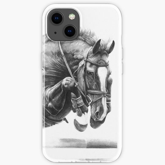 Discover Catching Air Showjumping Horse iPhone Case