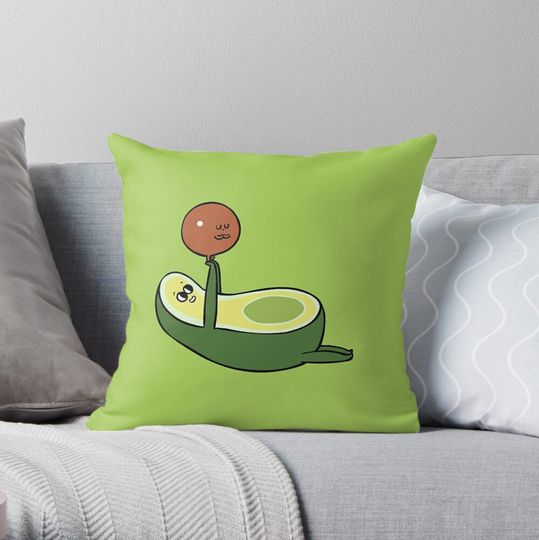 Discover Acro- Yocado Throw Pillow