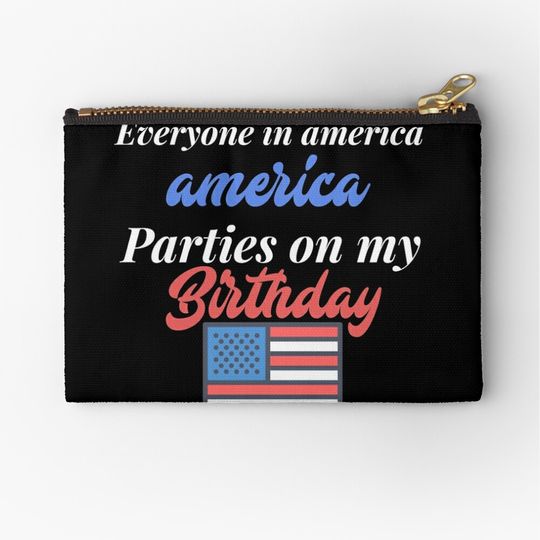 Discover 4th of July Independence Day  Zipper Pouch