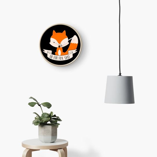 Discover Oh For Fox Sake Clock