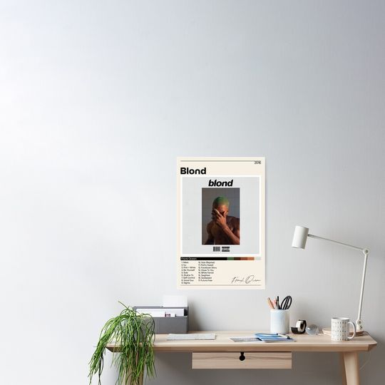 Discover Frank Ocean Poster | Blond Tracklist | Album Cover Poster