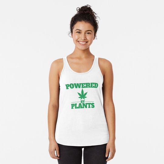 Discover Powered by Plants Racerback Tank Top
