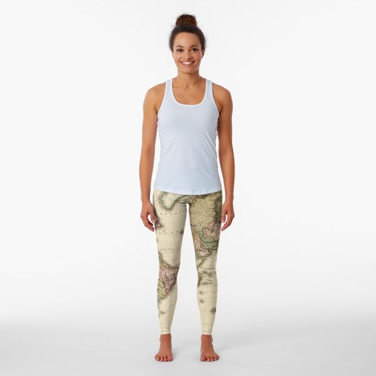 Discover World Map (1812) Leggings