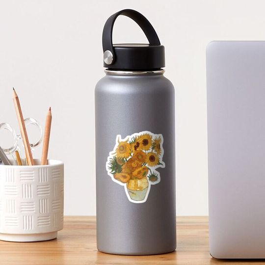 Discover Van Gogh sunflowers Sticker