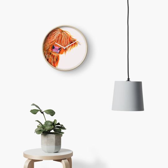 Discover Highland Cow Clock