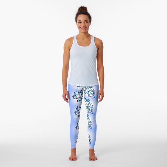 Discover Blue Butterfly Merchandise Leggings