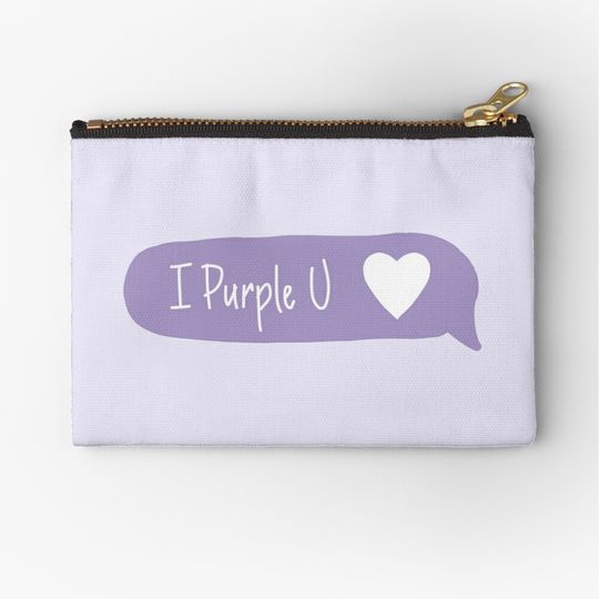Discover I purple you Zipper Pouch
