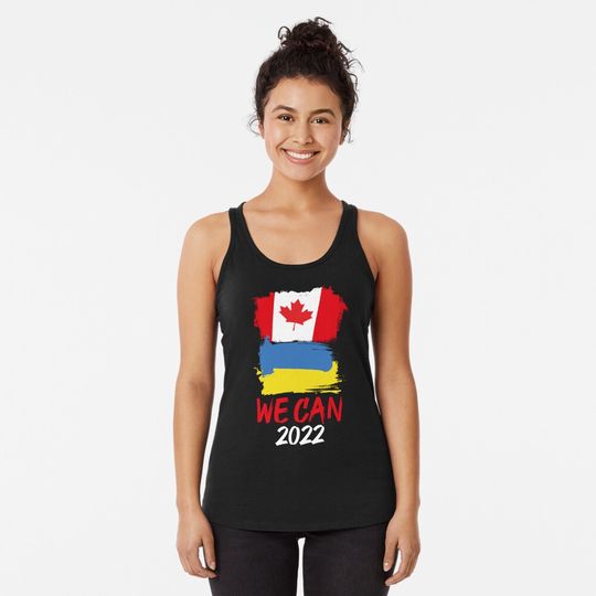 Discover We can canada soccer Racerback Tank Top