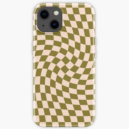 Discover Check VI - Green Moss Twist iPhone Case