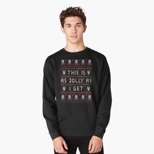 Discover Emo Gothic Ugly Christmas Sweater Pullover Sweatshirt